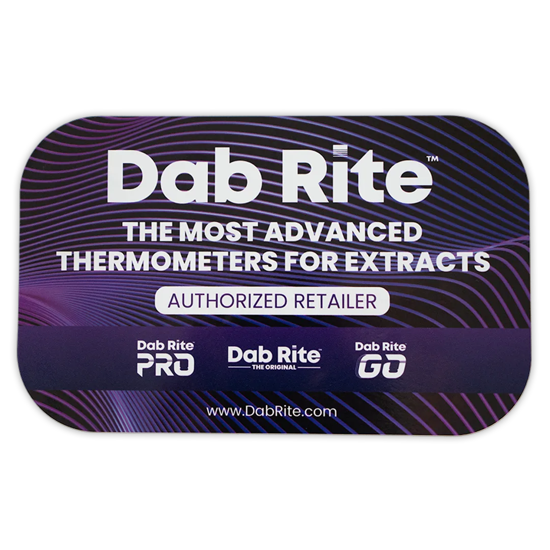 Dab Rite Authorized Retailer window cling, 2026